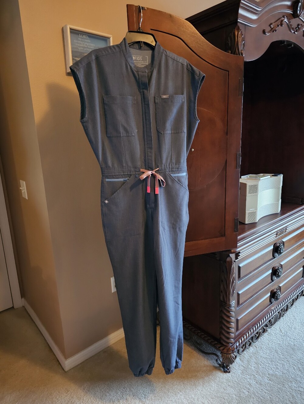 Figs Rafaela Cargo Scrub Jumpsuit